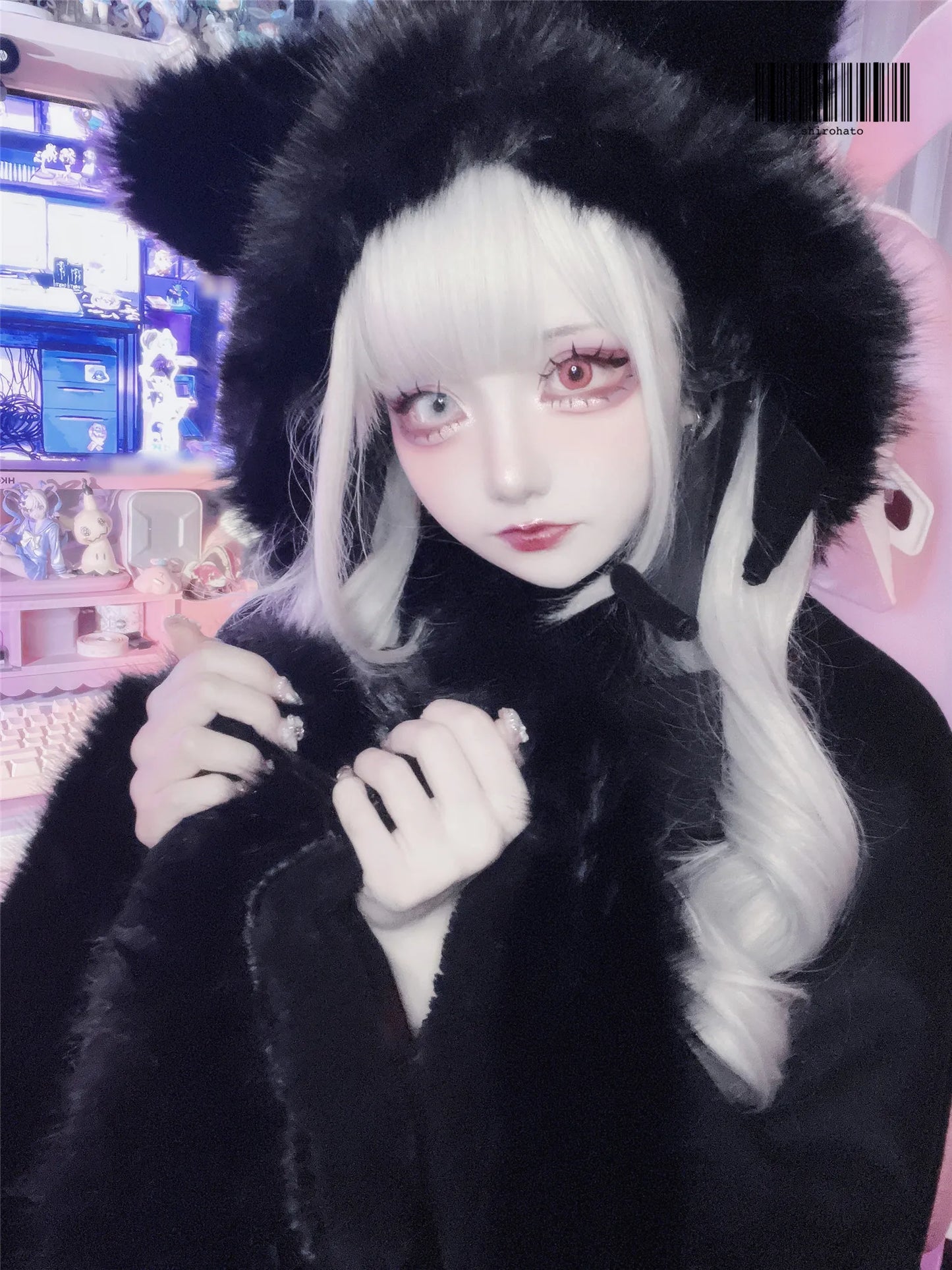Women's Lolita Cat-Ear Wool Cape
