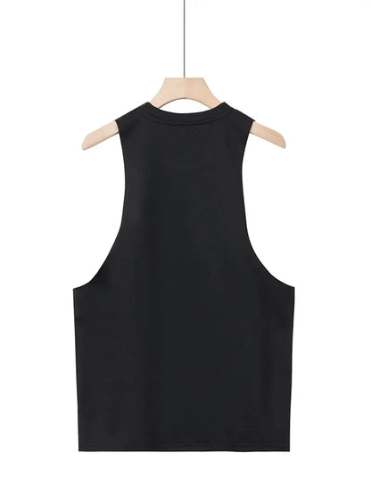 2025 Summer fitness Tank Top Men Fashio Comfortable Printed Loose tops Retro Style Sports Leisure Sleeveless vest Men sportswear