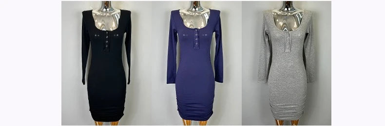 Women's Half-Zip Bodycon Mini Dress