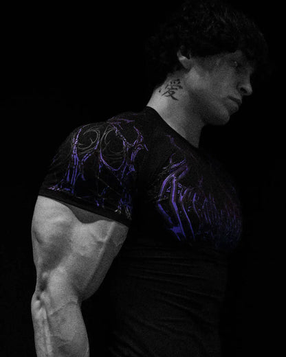 Breathedivinity Fitness Compression High-Elastic Training Short-Sleeved Quick-Dry T-Shirt