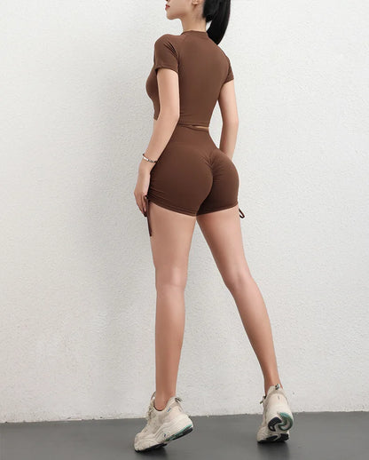 Women's Workout Slim Fit High-Waist Shorts