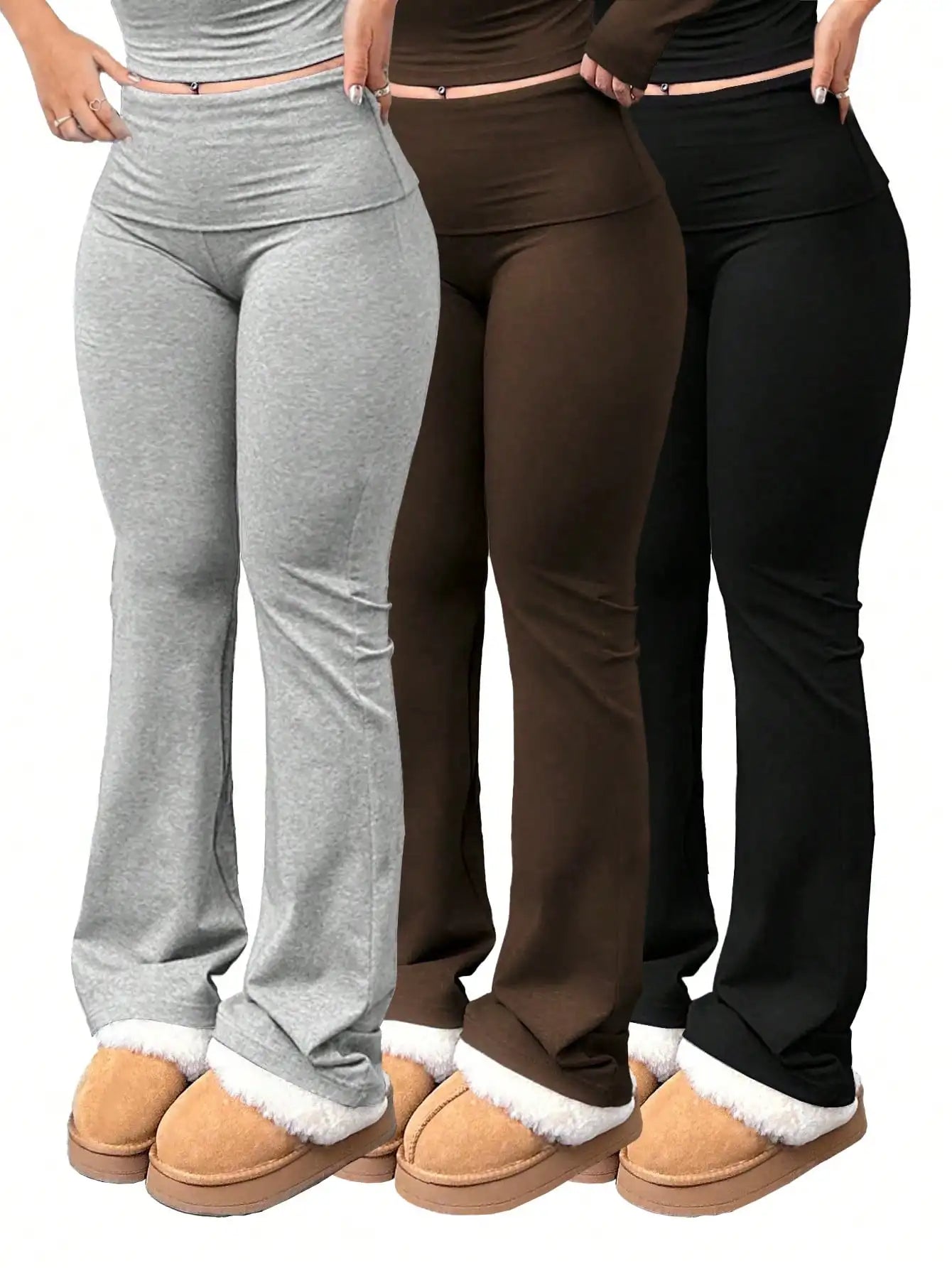 Women's Workout Wide-Leg High-Waist Yoga Pants