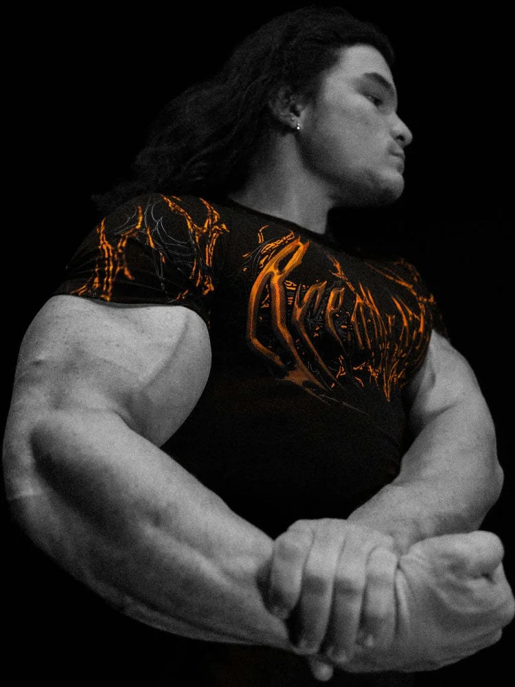 Breathedivinity Fitness Compression High-Elastic Training Short-Sleeved Quick-Dry T-Shirt