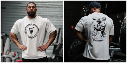 Apex Ritual Cotton Training Tee – Loose-Fit Round-Neck Gym & Sport Shirt