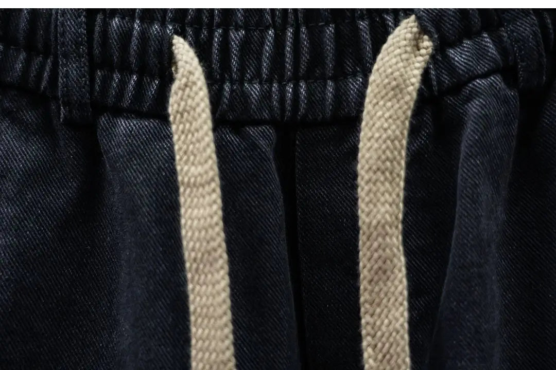 American Retro Washed Distressed Jeans Loose Straight Wide-leg Jeans Luxury Brand Men's Clothing