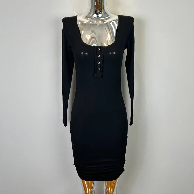 Women's Half-Zip Bodycon Mini Dress