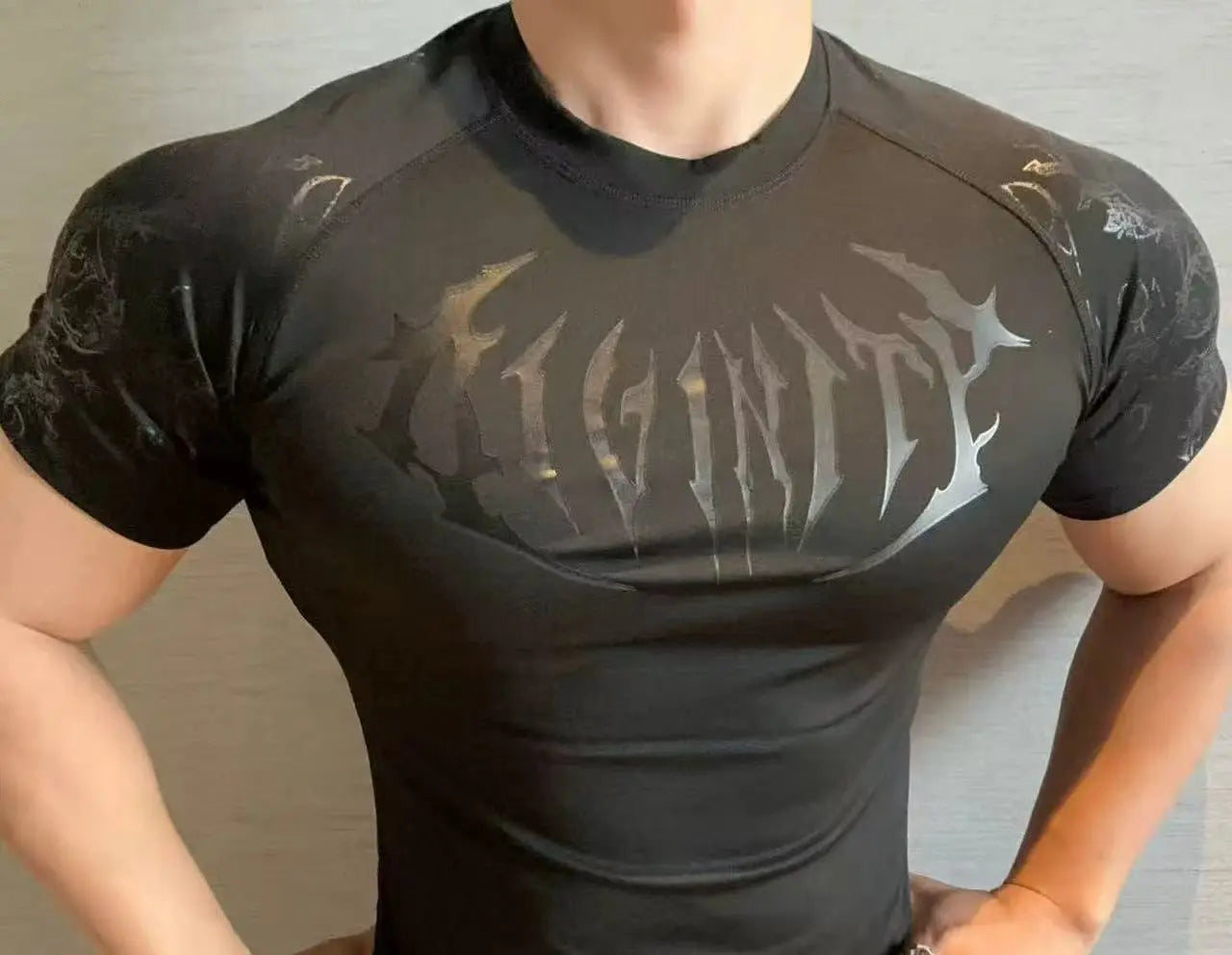 Muscle Compression Fitness Clothing NEW Men's High-intensity Training Slimming Short-sleeved Quick-drying Breathable Gym T-shirt