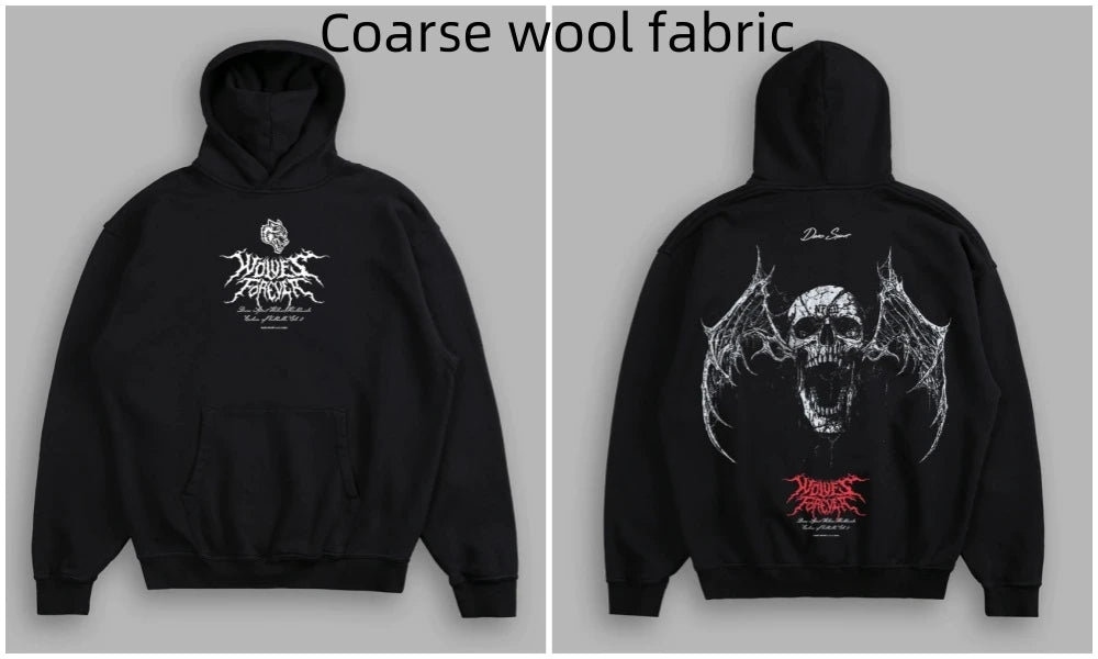 Men's Fleece-Lined Oversized Graphic Sweatshirt