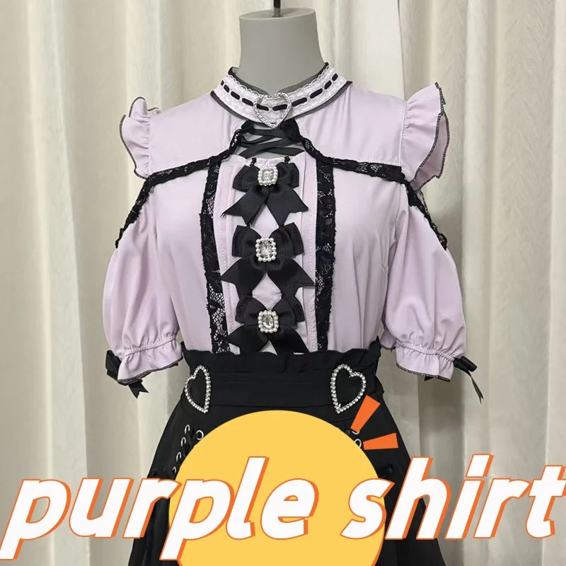 Women's Jirai Kei Lolita Long-Sleeve Blouse