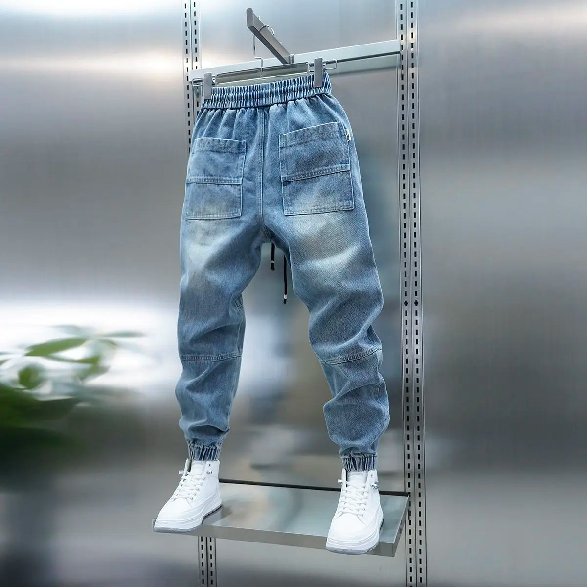 Fashionable Harem Jeans Outdoor Casual Men's Trousers Luxury Brand Men Clothing