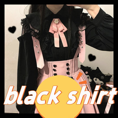 Women's Jirai Kei Lolita Long-Sleeve Blouse