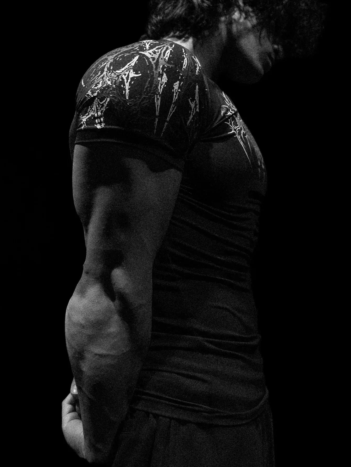 Men's Gym Workout T-shirt - Quick Dry Compression Short Sleeve Top For Bodybuilding Running Training Athletic Sports Wear