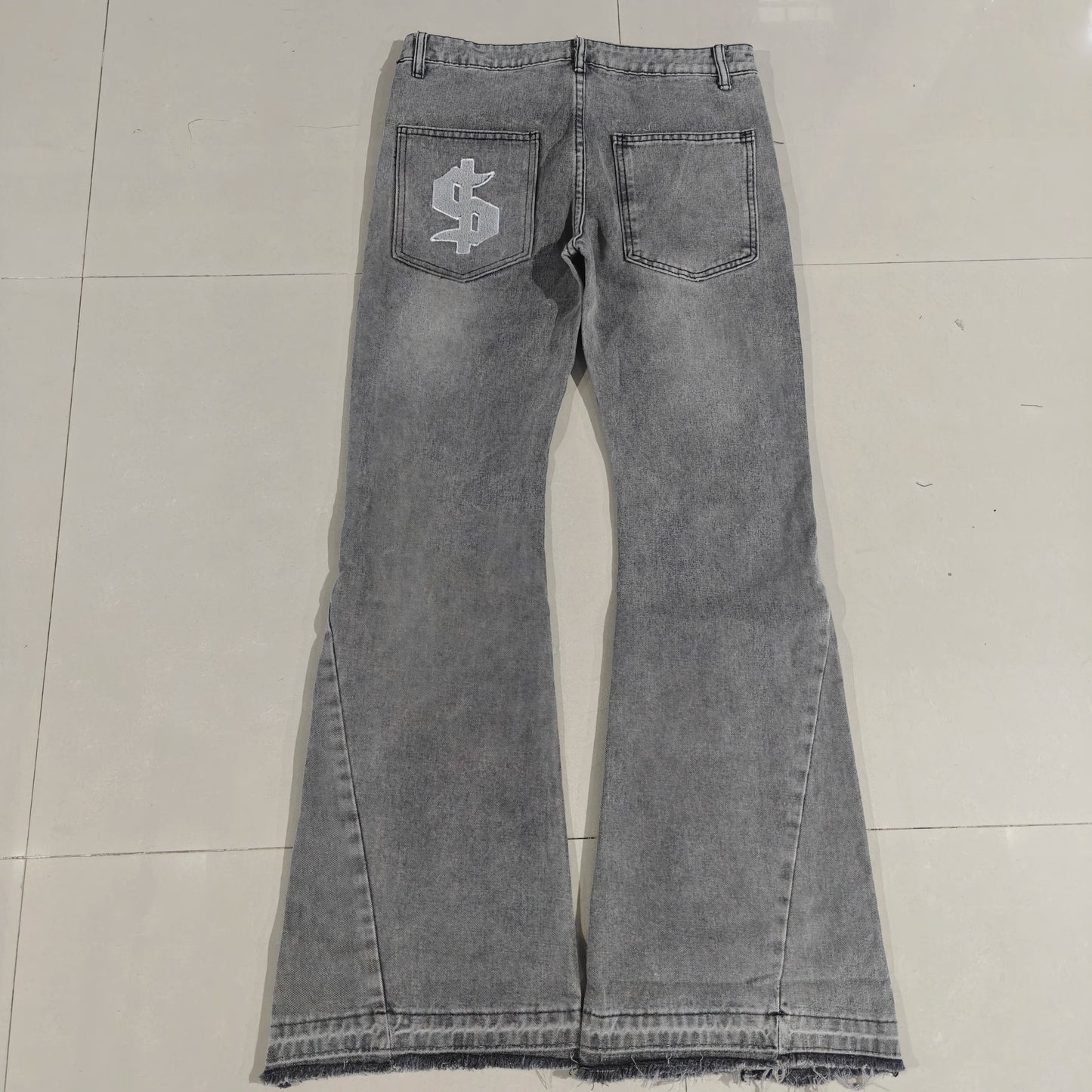 2026 Hip-hop gold coin jeans Y2K retro low waist wide leg zipper pants y2k clothing men's fashion embroidered loose jeans