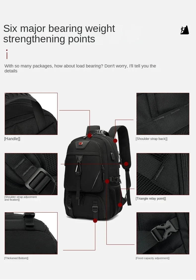 50L 60L 80L Travel Backpack for Women and Men Large Capacity Outdoor Waterproof Men's Business Trip Backpacks Women's Laptop Bag