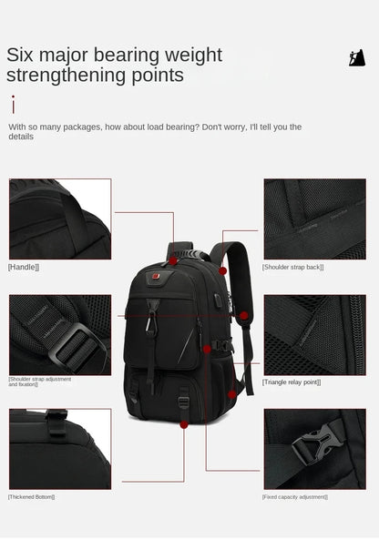 50L 60L 80L Travel Backpack for Women and Men Large Capacity Outdoor Waterproof Men's Business Trip Backpacks Women's Laptop Bag