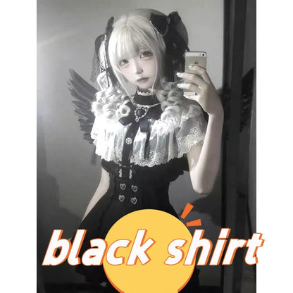 Women's Jirai Kei Lolita Long-Sleeve Blouse