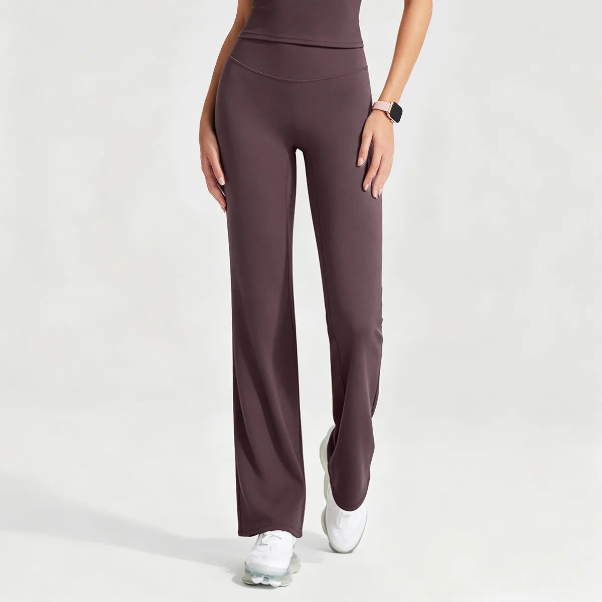 Women's Workout Wide-Leg High-Waist Two-Piece Set