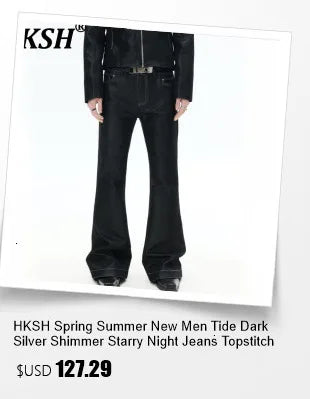 HKSH RO 2025 Summer New Man Dark Tide Chic Tank Top Ultra-thin Transparent Sleeveless Sweatshirt Wool Fashion Vest Trendy HK4911