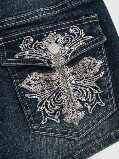 Women's Y2K Low-Rise Denim Shorts