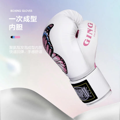 Apex Ritual – Women's 6-12oz Pink Butterfly Boxing Gloves – Muay Thai, MMA & Kickboxing Training