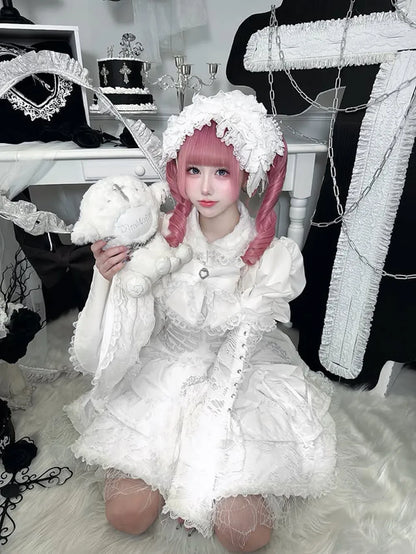 Women's Harajuku Gothic Lolita Mini Dress