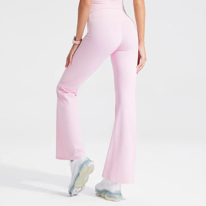 Women's Workout Wide-Leg High-Waist Two-Piece Set