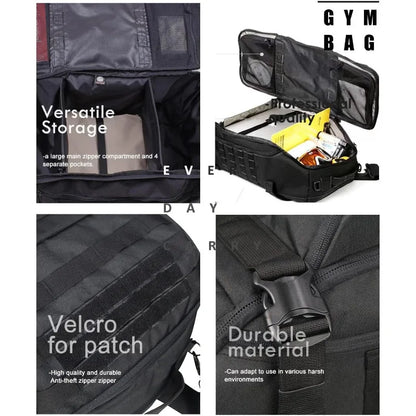 25L 45L 80L Sport Travel Bag Molle Tactical Backpack Gym Fitness Bag Large Duffle Bags for Camping Hunting Fishing