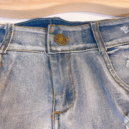 2026 New Women's Sexy High Waisted Raw Edge Tight Jeans Denim Shorts Summer Holiday S-XXL