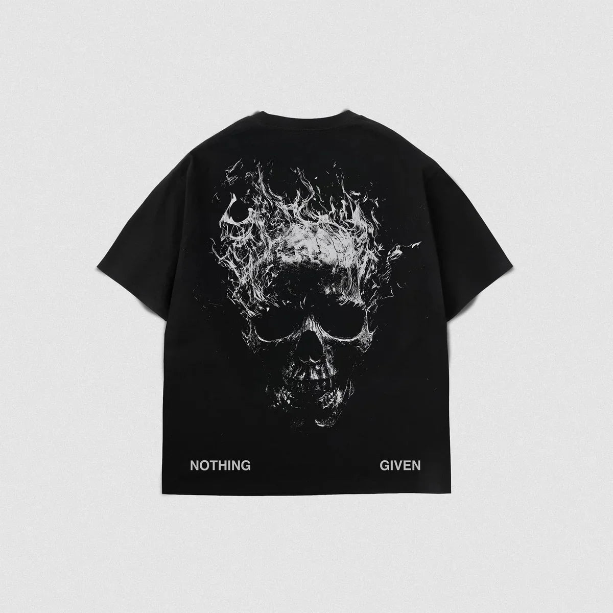 NOTHING GIVEN Oversized Loose Running T-Shirts Mens Gym REAPERS Fitness Sports Half Sleeve T Shirt Graphic Unisex Workout Tops