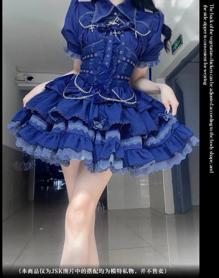 Women's Harajuku Gothic Chain JSK Dress