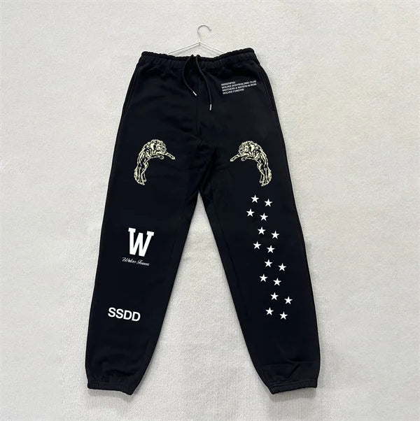 DARC SPORT ankle-length sweatpants, American-style fleece pants, fall/winter fitness training pants, men's and women's matching
