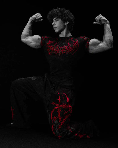 Breathedivinity Fitness Compression High-Elastic Training Short-Sleeved Quick-Dry T-Shirt