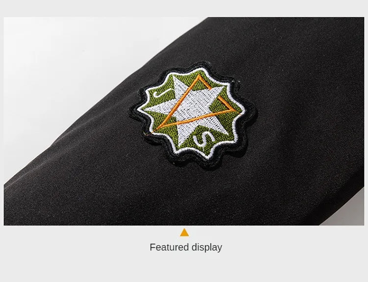 Autumn Winter Pilot Jacket Men Women Badge Star Vintage Bomber Jacket Embroidery Men Fashion Hip Hop Windbreaker Coat Streetwear