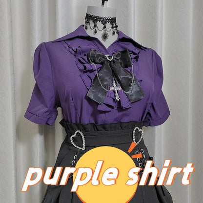 Women's Jirai Kei Lolita Long-Sleeve Blouse