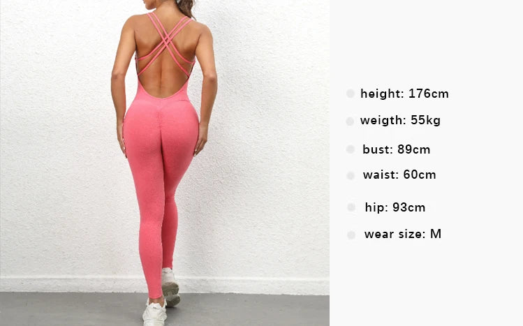 Women's Workout Slim Fit Ruched Black Jumpsuit