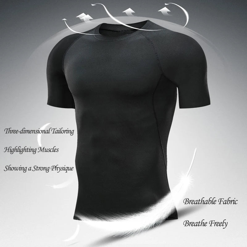 Apex Ritual Men's Compression Set – 3D Print Rash Guard Top & Shorts