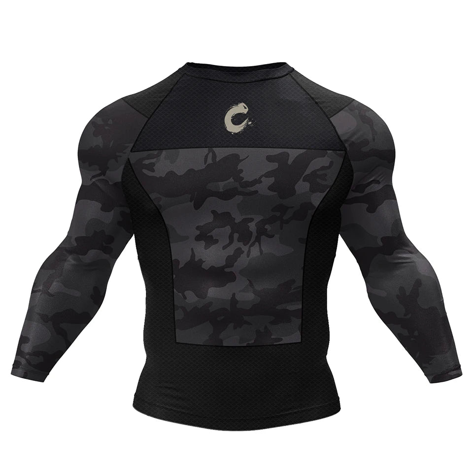 Apex Ritual – 黒 ノーギ BJJ 柔術 Tシャツ & MMA ショーツセット – ラッシュガード & コンプレッションウェア