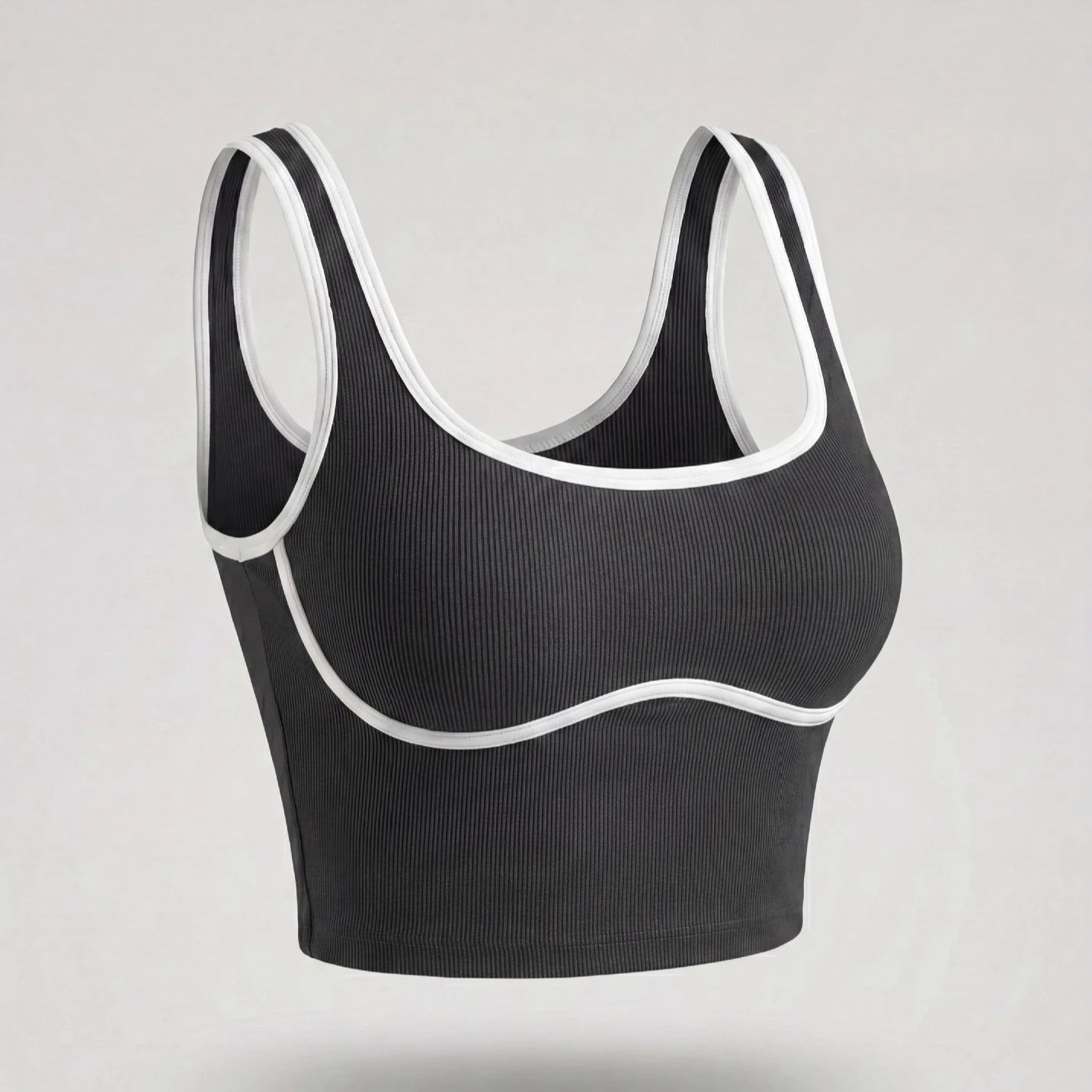 Apex Ritual – Color Blocking Sports Vest Women – No-Wire Push Up Fitness Bra
