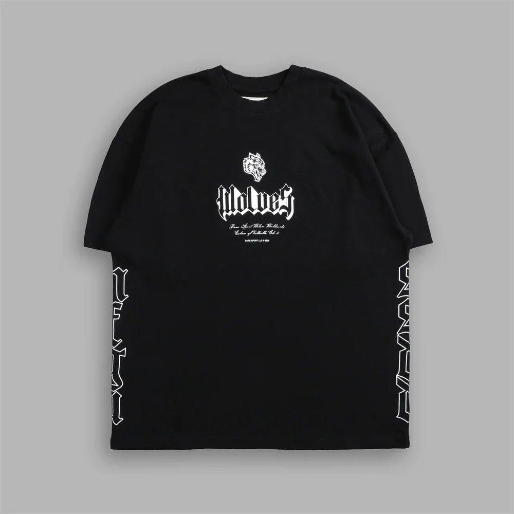 Apex Ritual – EINHERJAR サイドバイサイド オーバーサイズ Tシャツ – Y2K ゴシック ヒップホップ カップル Tシャツ