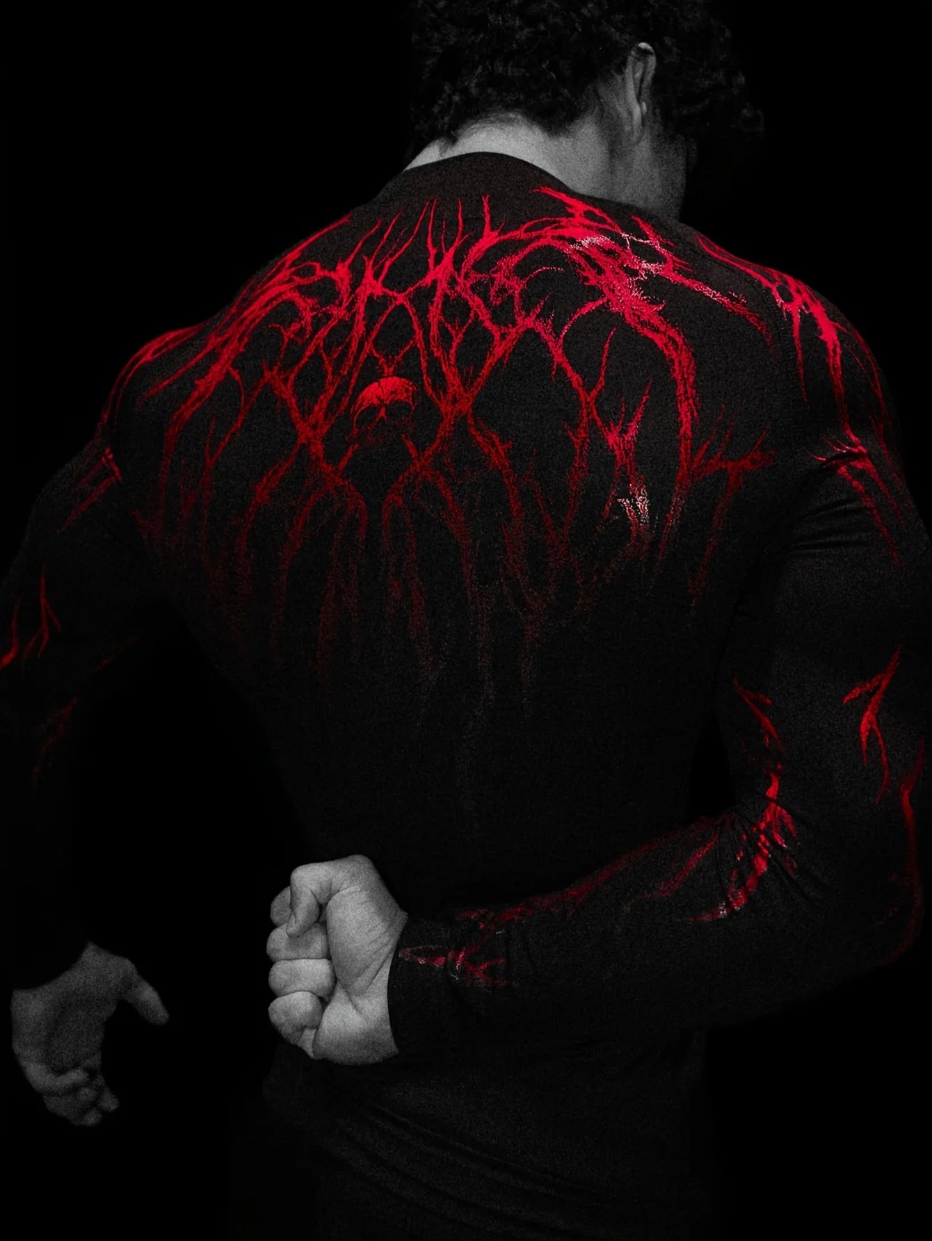 Tight Fitting Long Sleeved T-shirt S-2XL High Elasticity Muscle Fitness Shirt Quick Drying Moisture Wicking And Sweat Wicking