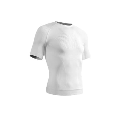 Summer Men Short Sleeve T-Shirt Breathable Compression Gym Running T Shirt Man Casual Tops Seamless Fitness Shirts Man Clothing