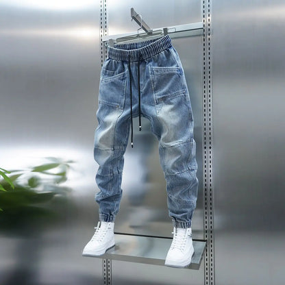 Fashionable Harem Jeans Outdoor Casual Men's Trousers Luxury Brand Men Clothing