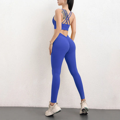 Women's Workout Slim Fit High-Waist Two-Piece Set