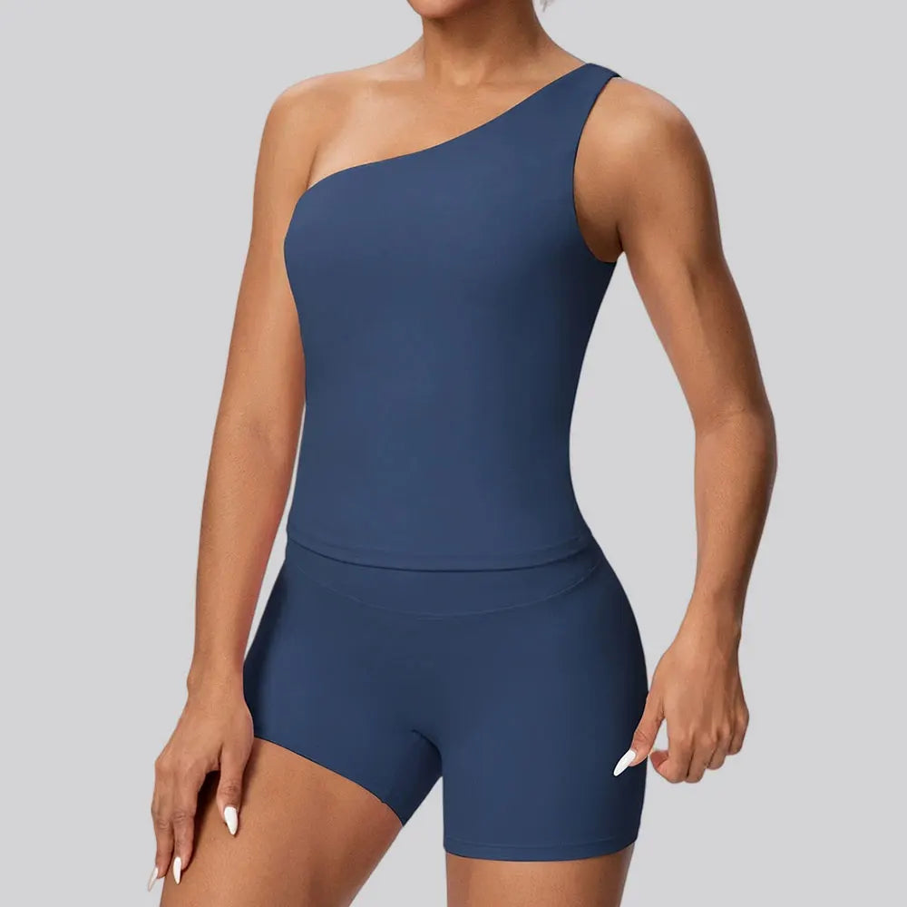 Apex Ritual Women's 2-Piece Sports Set – Push-Up Bra & Shorts