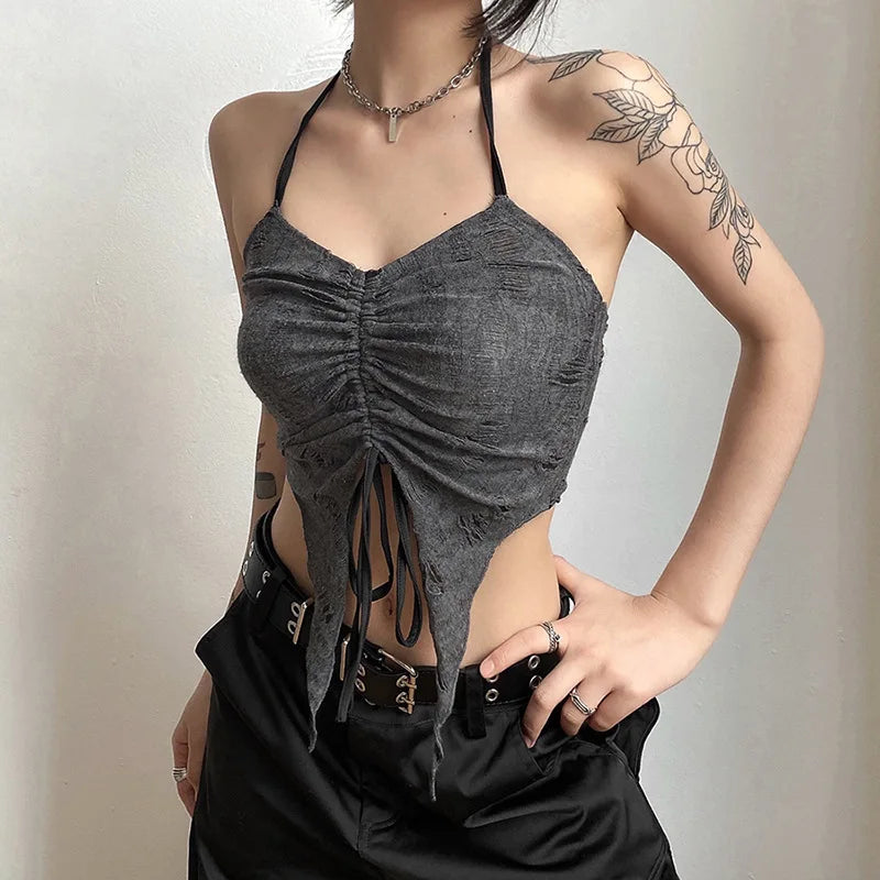 Gray Mystic Sexy Lace Cutout Retro Mature Charm Feminine Party Queen Senior Women's Long Sleeve Tuxedo Top