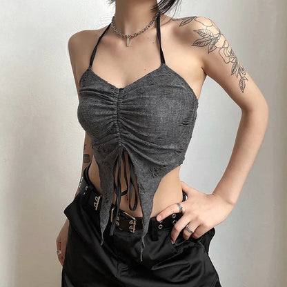 Gray Mystic Sexy Lace Cutout Retro Mature Charm Feminine Party Queen Senior Women's Long Sleeve Tuxedo Top