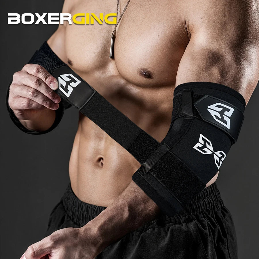 Weightlifting Elbow Brace Support Neoprene Compression Elbow Pads Arm - APEX RITUAL unisex sports bras