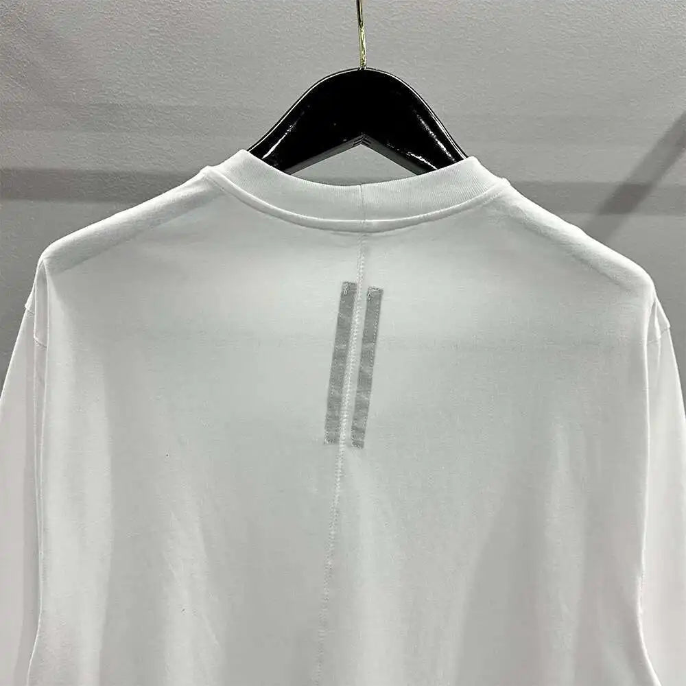 HKSH Spring Summer New Men's Tide Dark Cotton Form Five Star Printed Pattern Cotton T-shirts Half Sleeve Women Chic Tees HK2006