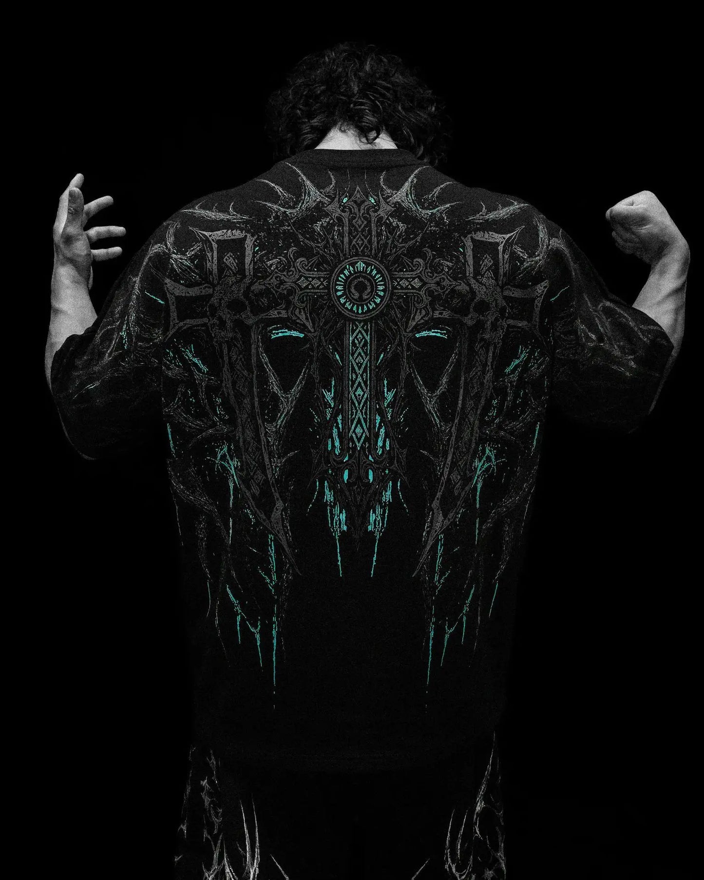 Men'S Fitness Muscle Men Exclusive FitnessTShirt，Dark Sports Style，OversizedT Cotton Short Sleeve T-Shirt