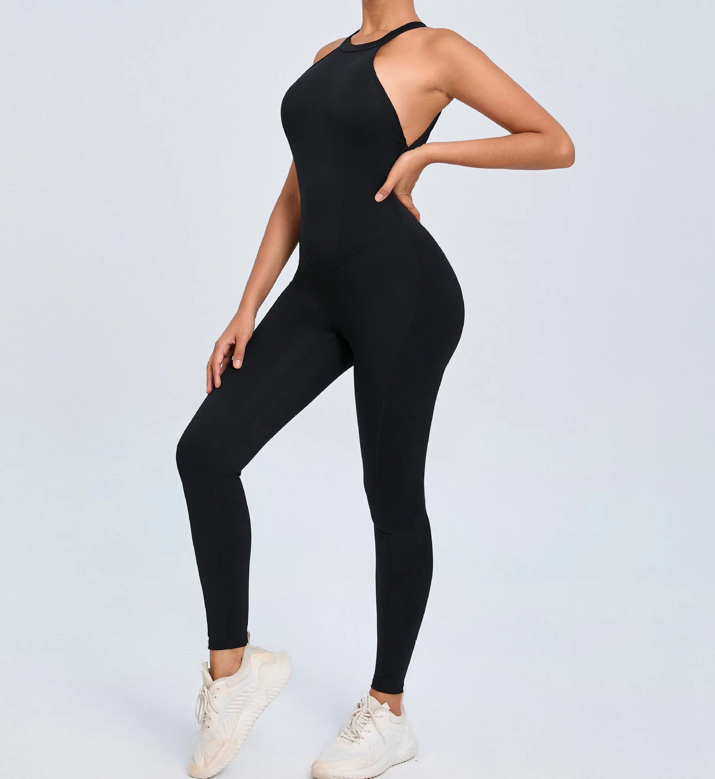 Women's Workout Coffee Jumpsuit